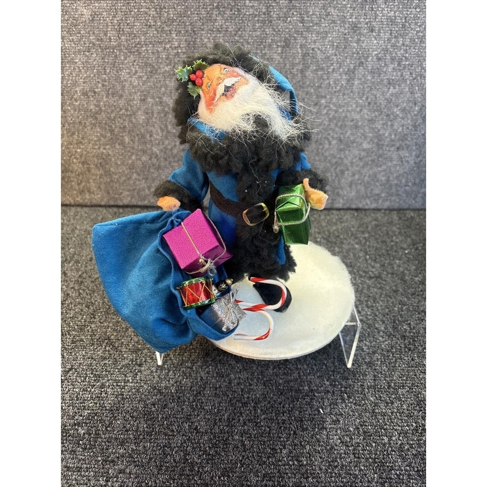 Vtg~Annalee~10" "True Blue" Santa Collector/Edition Collectible Doll~1997